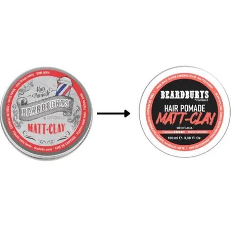 Beardburys Cera Para O Cabelo Acabamento Mate Fixação Extra Forte