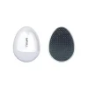 Bifull Detangler Hair Egg Mini Escova De Cabelo Oval Prata
