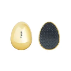 Bifull Detangler Hair Egg Mini Escova De Cabelo Oval Dourado