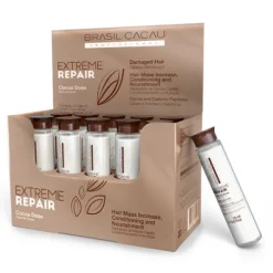 Brasil Cacau Extreme Repair Ampolas Para Cabelo Danificado
