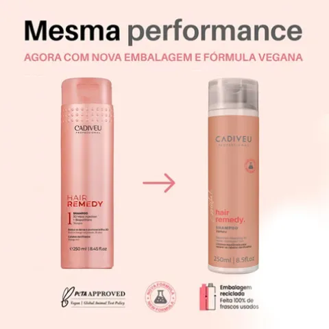 Cadiveu Hair Remedy Champô Cabelo Danificado