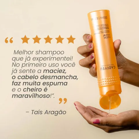 Cadiveu Nutri Glow Kit Home Care Nutrição Capilar Completa