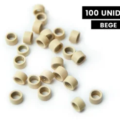 Elegance Anilha Para Extensão Cabelo Bege