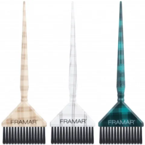 Framar Plaid Hair Day Trinchas Largas De Coloração