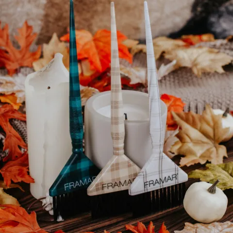 Framar Plaid Hair Day Trinchas Largas De Coloração