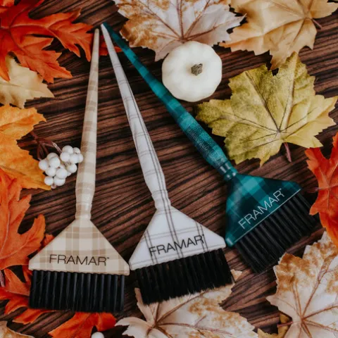 Framar Plaid Hair Day Trinchas Largas De Coloração