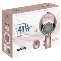 Gamma+ Aria Dual Ionic Secador De Cabelo Profissional Gold Rose