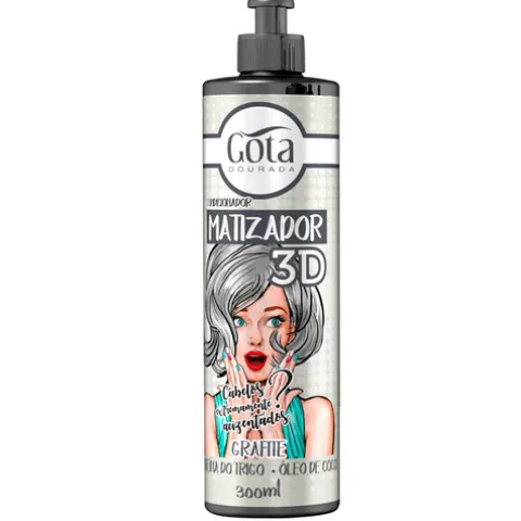 Gota Dourada Condicionador Matizador 3D - Grafite