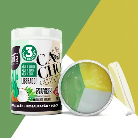 Gota Dourada Meu Cacho Perfeito Creme De Pentear 3 Óleos Vegetais