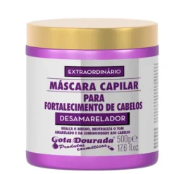 Gota Dourada Máscara Fortalecimento Desamarelador