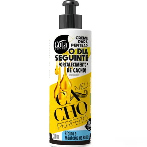 Gota Dourada "O Dia Seguinte" Creme De Pentear - Rícino & Manteiga