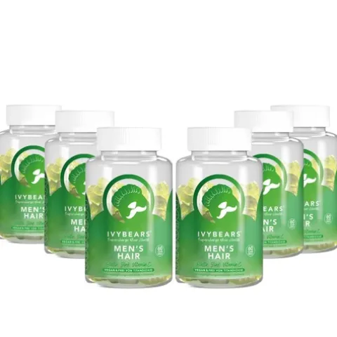 Ivybears Hair Vitamins Men Suplemento Fortificante Cabelo E Unhas 6 Meses