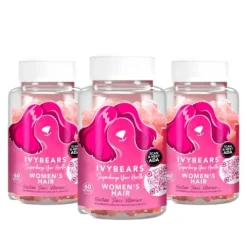 Ivybears Hair Vitamins Women Suplemento Fortificante Cabelo Unhas 3 Meses