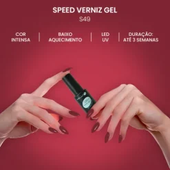 Kelly K Speed Verniz Gel Kit Os Vermelhos