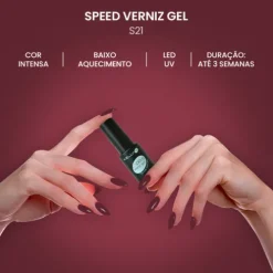 Kelly K Speed Verniz Gel Kit Os Vermelhos