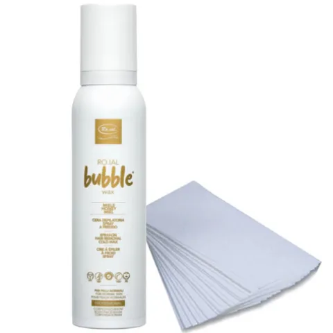 Kit Depilação Bubble Cera Fria Em Spray E Bandas De Depilação