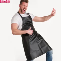 Lacla Avental Preto Liso De Barbeiro