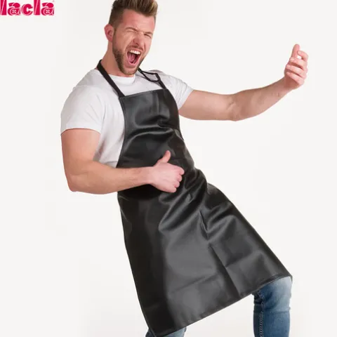 Lacla Avental Preto Liso De Barbeiro