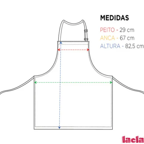 Lacla Avental Preto Liso De Barbeiro