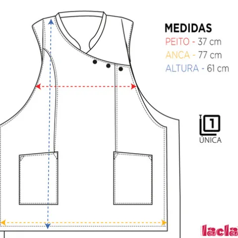 Lacla Túnica Lisa Preto