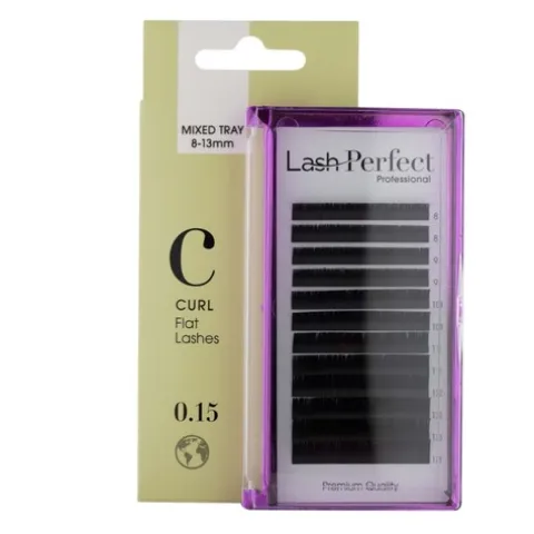 Lash Perfect C Curl 0.15 Flat Mixed 8-13Mm