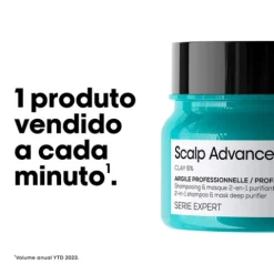 L’Oréal Pro Serie Expert Scalp Advanced Argila 2 Em 1 Para Cabelo Oleoso