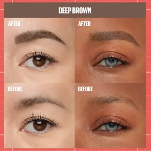 Maybelline Build-A-Brow 2 In 1 Caneta E Gel De Sobrancelhas 260 Deep Brown