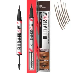 Maybelline Build-A-Brow 2 In 1 Caneta E Gel De Sobrancelhas 259 Ash Brown