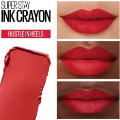 Maybelline Superstay Ink Crayon Batom Em Lápis 45 Hustle In Heels