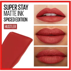 Maybelline Superstay Matte Ink Spiced Batom Líquido 335 Hustler