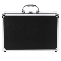 Mya Mala De Maquilhagem Metálica Preta