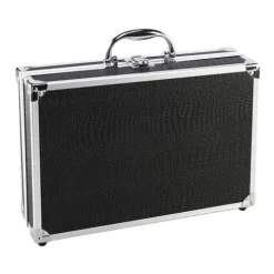 Mya Mala De Maquilhagem Metálica Preta