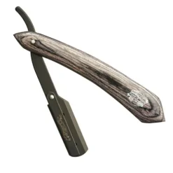 Navalha De Barbear Com Cabo De Madeira