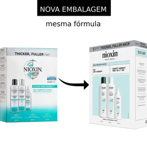 Nioxin Kit Scalp Recovery Tratamento Eficaz Contra A Caspa