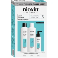 Nioxin Kit Sistema 3 Para Cabelos Pintados Com Perda Densidade