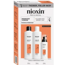 Nioxin Kit Sistema 4 Para Cabelos Pintados Com Perda Densidade Avançada