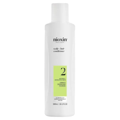 Nioxin Sistema 2 Condicionador Para Cabelo Natural Com Perda Densidade