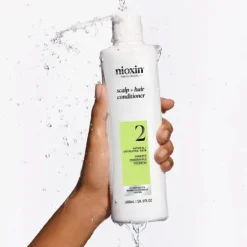 Nioxin Sistema 2 Condicionador Para Cabelo Natural Com Perda Densidade