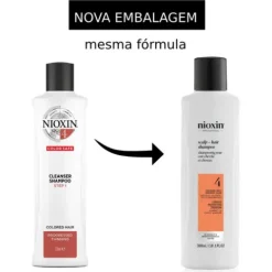 Nioxin Sistema 4 Shampoo Cabelos Pintados Com Perda Densidade Avançada