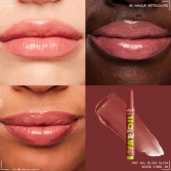 Nyx Fat Oil Slick Click Bálsamo Labial Rose 04 Going Viral