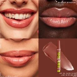 Nyx Fat Oil Slick Click Bálsamo Labial Warm Nude 05 Link In My Bio