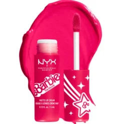 Nyx Pro Makeup Barbie Smooth Matte Whip Lip Cream 02 Perfect Day Pink