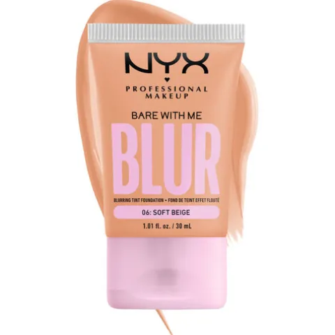 Nyx Pro Makeup Bare With Me Blur Base Líquida Efeito Blur 06 Soft Beige