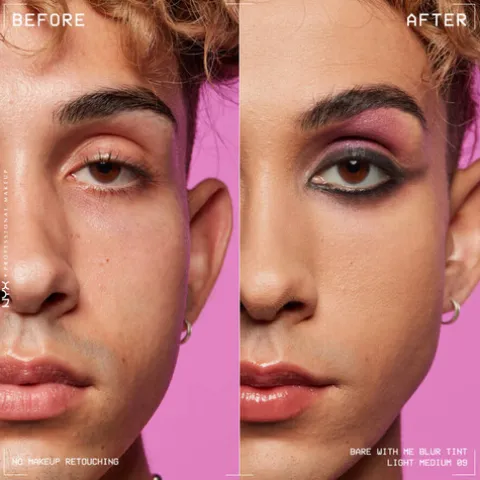 Nyx Pro Makeup Bare With Me Blur Base Líquida Efeito Blur 09 Light Medium