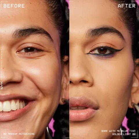 Nyx Pro Makeup Bare With Me Blur Base Líquida Efeito Blur 08 Golden Light