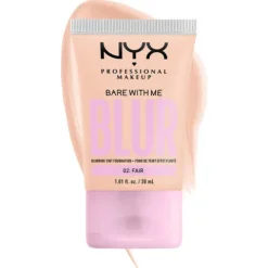 Nyx Pro Makeup Bare With Me Blur Base Líquida Efeito Blur 02 Fair