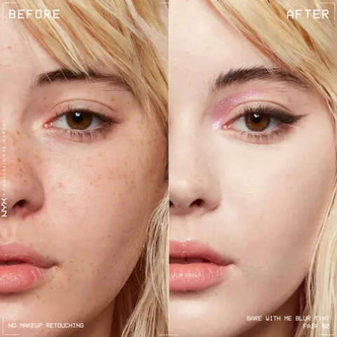 Nyx Pro Makeup Bare With Me Blur Base Líquida Efeito Blur 02 Fair