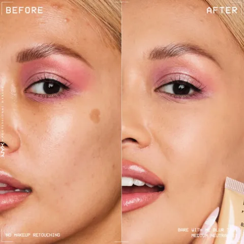 Nyx Pro Makeup Bare With Me Blur Base Líquida Efeito Blur 11 Medium Neutral