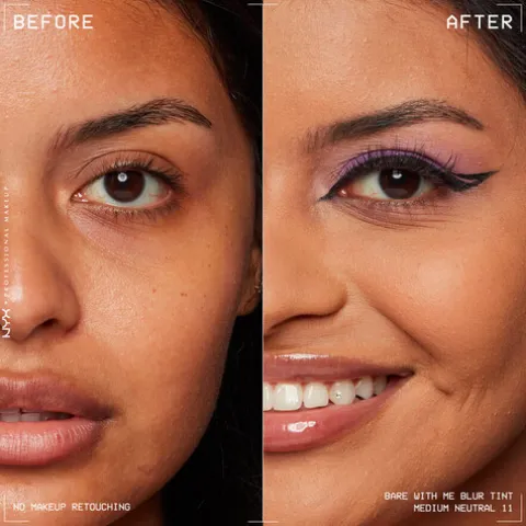 Nyx Pro Makeup Bare With Me Blur Base Líquida Efeito Blur 11 Medium Neutral