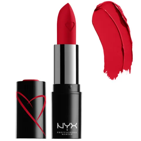 Nyx Pro Makeup Batom Acetinado Hidrante Shout Loud - Red Haute
